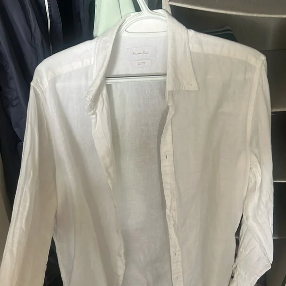Men’s Massimo Dutti Linen shirt size Medium M - Picture 1 of 6